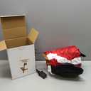 10 FT Hanging Inflatable Outdoor Decoration, Inflatable Elk and Climbing Santa Blow Up Yard Decor with Build-in LEDs, Inflatable Decorations for Outdoor Yard Garden