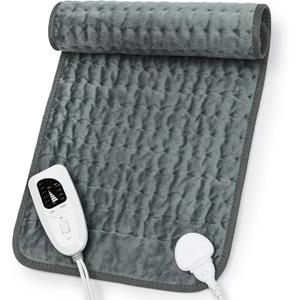 Heating Pad,Heated Blanket,Heating Pad for Back Neck,DimGray,24x12 Inch | Electric Heating Pad,Dry/Moist Heat Heating Pads,Heating Pads for Shoulder,Abdomen,Knee,Heat Pad for Women Men,Birthday Gift