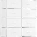 10-Drawer Dresser for Bedroom, Anti-Tip Tall Storage Organizer, 11.8"D x 31.4"W x 45.6"H
