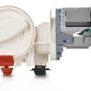 Upgraded 280187 8181684 Front Load Clothes Washer Drain Pump Filter Assembly, 120V 60Hz 0.70W 0.95A, 1200164 Drain Pump Compatible with Whirlpool Duet Maytag Epic Kenmore HE Front Load Washers