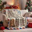 Horaldaily Anniversary Birthday for Mom, 50x60 Inches Fleece Throw Blanket for Mother's Day, Soft Lightweight Plush Cozy Blankets for Bed, Sofa, Couch, Travel, Camping