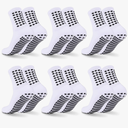 6 Pairs Grip Soccer Socks Colorful Non Slip Sports Football Basketball Hospital Yoga Socks for Men Women