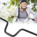 25.4 Bike Handlebar - 580mm Lp Litepro Aluminum Alloy Bicycle Handlebars - 120mm,160mm Riser Handlebar for Brompton Folding bike, E-bike, Commuter bike(160mm Rise)