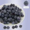 100Pcs Artificial Blueberry Fake Blueberries DIY Fruit Decor Craft Model Lifelike Plate Basket Plant Living Room Dinning Table Cabinet