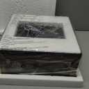 Flush Mount Ceiling Light Fixture for Kitchen Hallway, 2-Light Close to Ceiling Light with Black Metal and Wood Design, Rustic Farmhouse Ceiling (Bulb not Included)