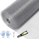 Tongmo 24" x 100' Hardware Cloth, 1inch Mesh Galvanized Chicken Wire Fence, 19 Gauge Welded Wire Roll,Garden Fence, Poultry Netting for Rabbit/Duck/Chicken Coop