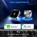 Wireless CarPlay Adapter & Android Auto Dongle, Shiny SilverFast Auto-Connect, Compact Plug & Play Wireless CarPlay Converter for iPhone & Android, USB/USB-C, No Delay, Seamless Reconnection