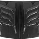 Hood Air Vent Cover, Universal Hood Scoop with Engine Cooling, Aerodynamic Drag Reduction for E90 E91, Scratch Protection Carbon Fiber Look (Carbon Fiber Style)