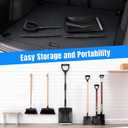 Snow Shovel, Snow Shovel for Driveway with Assist D-Handle and 11-Inch Blade, 42-Inch Adjustable Portable Survival Shovel for Driveway, Cars, Snowmobiles, Camping and Emergency