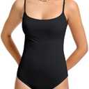 Beautikini Period Swimwear One Piece Leakproof Swimsuit Menstrual Tummy Control Bathing Suit for Teens Girls and Women, S