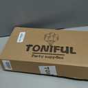 TONIFUL 4 Set Black Gold Balloon Centerpieces for Table,Balloon Stand Kit for Black Gold Party Decor 40th 50th 60th 70th Birthday Decorations Anniversary Graduation Decorations 2026 New Year Eve