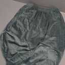 MAXIJIN Velvet Ottoman Cover Rectangular Stretch Square Ottoman Covers Slipcover Rectangle Washable Foot Stool Cover Thick Storage Protector with Elastic Bottom (Ottoman Small, Pea Green)