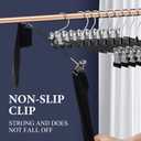 Pants Hangers with Clips 10 Pack Adjustable Skirt Hangers for Women Non-Slip Trousers Hanger for Jeans Clothes Hangers for Pants Heavy Duty Space Saving Shorts Hangers,Black,12Inch