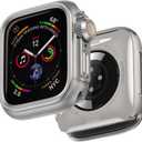 ULTIMAL Metal Case Compatible with Apple Watch Series 9/8/7 45mm with Back Cover,Military Grade Shockproof Protective Case, Rugged Cover for iWatch 45mm (Silver)