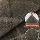 COSY HOMEER Kitchen Mats, 2 PCS Kitchen Rug Non Slip Washable, Absorbent Runner Rugs for Kitchen Floor, Polyester Kitchen Sink Rug 20"x32" + 20"x48"(Brown)