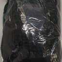 HOCILLE Women's Sexy V Neck Backless Bodycon Spaghetti Strap Elegant Ruffle Maxi Cocktail Party Dresses (Black) XL