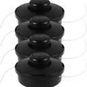 Grass Head for Wild Badger Weed Eater: 4PCS Plastic Trimmer Cutter Head- Universal Trimmer Head Replacement Grass Cutter Trimmer Head Trimming Head Garden Edging Black