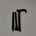 URFORESTIC Handmade Wooden Walking Cane, Solid Wooden Cane for Men and Women, Ergonomic Walking Stick for Senior, Elderly, 36 Inch Height (Dark Brown)