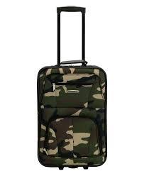 Rockland Luggage Bag Color Camo Comes with 3 Zip Up Pockets