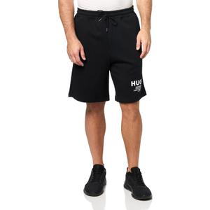 HUGO Men's Printed Logo Cotton Shorts, XXL