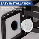 TV Wire Hider Kit for Wall Mount TV, White in Wall Cable Management Kit, Includes 2 Pass Throughs and Hole Saw Drill Attachment for Easy Install