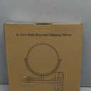 Gospire 9 Inch Extra Large Wall Mounted Mirror with 1X/10X Magnification, 360 Swivel & Extendable, Chrome Polished Finish for Bathroom Vanity, Shaving & Makeup (Men & Women) (Silvery)