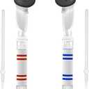 YOGES Gorilla Tag Long Arms Compatible with Meta Quest 3S/ Quest 3/ Oculus Quest 2/ Quest Pro/Rift S Controller, Beat Saber Handle Attachments VR Sticks Dual Extensions Grips for Playing VR Games (Clear)