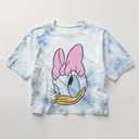 Disney Mickey & Friends Junior Womens T-Shirt Daisy Duck and MickeyMouse Graphic Tee, Soft Vintage Short Sleeve Top