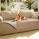 Luciphia 100% Waterproof Couch Cover Blanket for Dogs Anti-Slip Pet Couch Protector Sofa Mat Puppy Cat with Non-Slip Bottom, Beige, 30x70 Inch