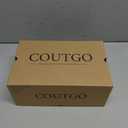 Coutgo Womens Platform Sandals Comfortable Open Toe Adjustable Strap Summer Vacation Shoes, White, Size 8.5
