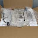 28" Vintage Table Lamps with USB C+A Ports & AC Outlet, Industrial Farmhouse Table Lamp Set of 2, Black Modern Nightstand Beside Lamps with 2 Night Light for Living Room Bedroom(4 LED Bulbs Included)