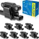 PHILTOP UF413 Ignition Coil Pack, Square Compatible with Yukon Silverado Tahoe Suburban Sierra Avalanche Escalade Corvette Camaro Express Impala Envoy Trailblazer G8 CTS GTO SS SSR H3 H2