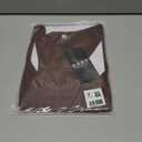 Sports Crop Tank Tops for Women Cropped Workout Tops Racerback Running Yoga Tanks Cotton Sleeveless Gym Shirts (Brown, XS)