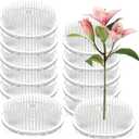 12PCS Plastic Flower Frogs for Arrangements Vase Plastic Pin Frog Vase Clear Flower Frog 2.76 inch Flower Pins Floral Frog for Plant Decoration, Summer Activity, Wedding Decoration
