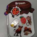 12 Pieces Magnetic Color Sorting Toys, 60 Color Magnets Educational Refrigerator Whiteboard for Baby Toddlers Kids Magnets