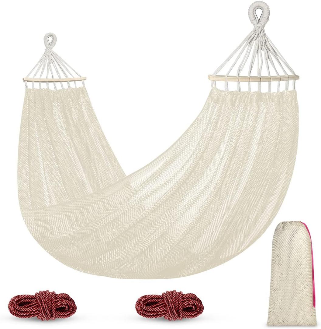 Outerman Camping Hammock,290 * 150cm(Max 550lb) Breathable Durable Portable Hammocks with Accessories, Perfect for Outdoor/Indoor Patio Backyard etc.