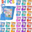 5'' Inch Sand Beach Buckets Pail with Shovels,Water Bucket for Beach Fun Great Summer Party Accessory with Postcards Ribbons Set