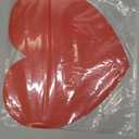 Remerry 6 Pcs Valentine's Day Heart Placemats Love Leather Place Mats Red Heart Shaped Tablemats Waterproof Leather Washable Kitchen Mats for Party Decoration Kitchen Dining Table