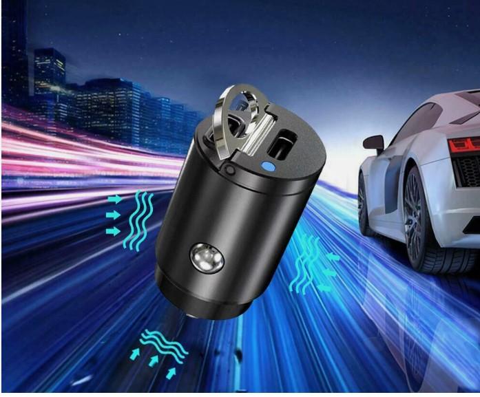 Z GEAR Adaptive Fast Charge Dual USB-C Car Charger. For USB - C