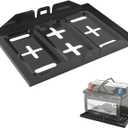 Car Battery Tray,Heavy Duty Battery Tray for Car Used as Batteries Mounting Holder Bracket,Universal Metal Cars Batteries Trays with Multiple Mounting Points Cars Accessories