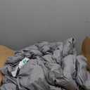 Bedsure Duvet Cover Queen Size - Soft Double Brushed Bedding Set for Kids & Adults, Zipper Closure, 3 Pieces, Includes 1 Duvet Cover (90"x90") & 2 Pillow Shams, NO Comforter, Grey