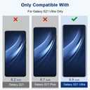 [2 Pack] Galaxy S21 Ultra Privacy Screen Protector, 9H Tempered Glass, Ultrasonic Fingerprint Support, 3D Curved,Anti-Spy Film Anti-Fingerprint for Galaxy S21 Ultra 5G Screen Protector (6.8 Inch)