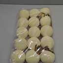 Liliful 15 Pcs Velvet Christmas Balls Bulk Flocked Christmas Tree Ball Ornaments Plastic Xmas Decorative Hanging Ornaments(Creamy White,3.15 Inch)