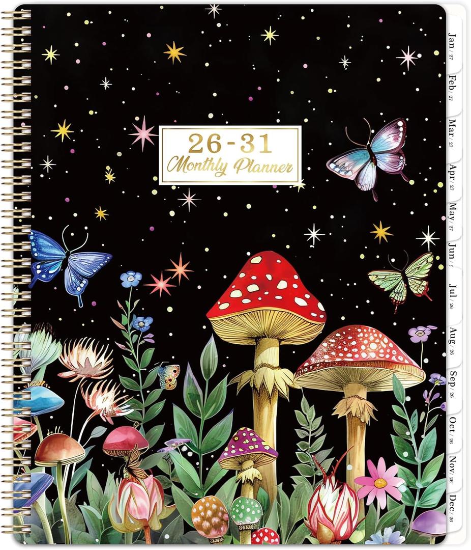2026-2031 Monthly Planner - 5 Year Planner, July 2026 - June 2031, 5 Year Calendar 2026-2031 Monthly Planners, 9" x 11", Calendar Planners with 60 Months Tabs, Double-Side Pocket, Notes Pages