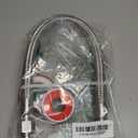 SYFLHYP Industrial Grade Compressor Jumper Hose - 1/ 2" NPT Male (20" Length), 450 PSI 750°F, Flexible Stainless Steel with Freely Rotating Fittings for Air Compressor System