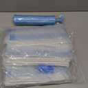 Vacuum Storage Bags with Hand Pump, Plastic Packaging Bags, 80% Space Saver Vacuum Seal Bags for Clothing, Travel Lugggage, Blankets, Comforters, 10 Jumbo