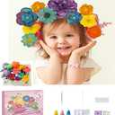 KYWYOYOU BloomJoy Magic Petal Flower Art Kit  DIY Paper Flower Craft Kit for Kids, Create 3D Blossoms with Dyed Petals, Watercolor Coloring Set for Creative Art, Gift for Girls Ages 612 (1 Set)