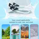 Clear Tarp, 4 x 10 FT Clear Tarps with Grommets, 14 Mil Thick Clear Tarps Heavy Duty Waterproof，Protects Against Water, Tear, Cold Weather Resistant for Balcony Garden，Patio ANG Porch