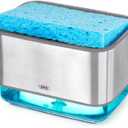 OXO Good Grips Stainless Steel Soap Dispensing Sponge Holder - Clear, One Size