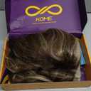 KOME Brown Highlight Synthetic Lace Front Wig,Side Part Short Curly Bob Wig,Shoulder Length Wig for Women Daily Use 16IN